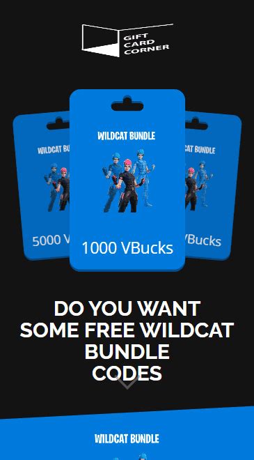 But we managed to create a tool that can generate <strong>free Wildcat Fortnite codes</strong>. . Fortnite wildcat bundle code free